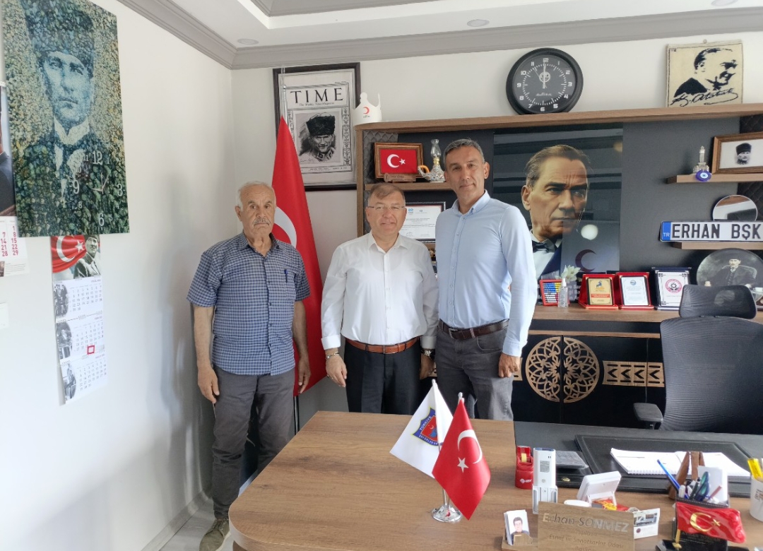 Yeşilova Hastane Müdürü Mehmet Gül’den Esnaf Kefalet Kooperatifi’ne Ziyaret