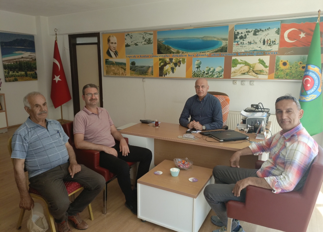 Yeşilova Ziraat Odası Başkanı Tekin Korkmaz’a Ziyaret